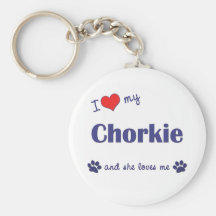 I Love My Chorkie (Female Dog) Key Chains