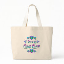I Love My Chow Chow Tote Bag