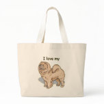 I Love My Chow Chow bags