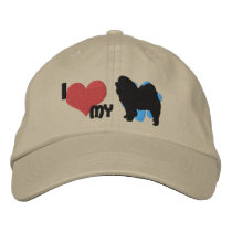 I Love my Chow Chow Embroidered Hat embroidered hats
