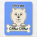 I Love My Chow Chow mousepads