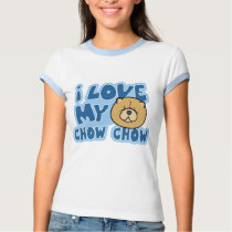 I Love My Chow Chow Women's Ringer TShirt