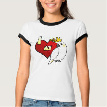 I Love my Citron Cockatoo t-shirts by MenagerieMayhem I Love my Citron Cockatoo t-shirts