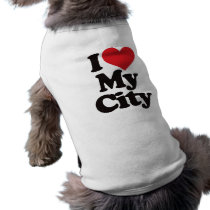 I Love My City pet clothing by visualnewbie I Love My City pet clothing