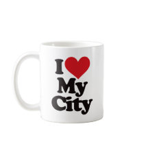 I Love My City mugs