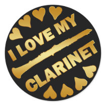 I LOVE MY CLARINET STICKER