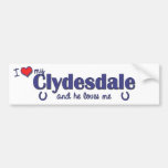 I Love My Clydesdale (Male Horse) Bumper Sticker