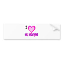 I Love MY COACH Bumper Sticker