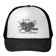 i love my coal miner mesh hat