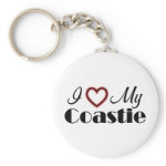 I Love My Coastie Key Chains