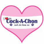 I Love My Cock-A-Chon (Female Dog) Photo Cutout