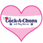 I Love My Cock-A-Chons (Multiple Dogs) Photo Cut Out