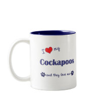 I Love My Cockapoos (Multiple Dogs) mugs