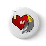 I Love my Cockatiel Pin