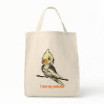 I love my cockatiel grocery baggie