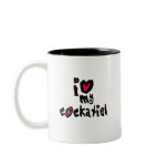 I Love My Cockatiel Coffee Mugs
