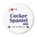 I Love My Cocker Spaniel Mix (Male Dog) magnets