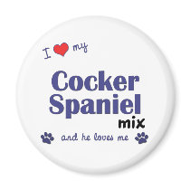 I Love My Cocker Spaniel Mix (Male Dog) magnets
