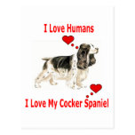 I Love my Cocker Spaniel Postcard