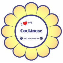 I Love My Cockinese (Female Dog) photo sculptures