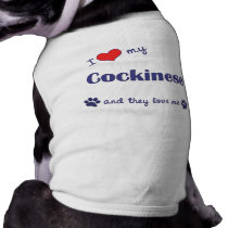I Love My Cockinese (Multiple Dogs) pet clothing