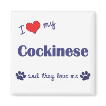 I Love My Cockinese (Multiple Dogs) magnets