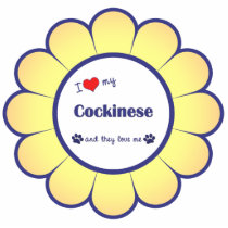 I Love My Cockinese (Multiple Dogs) photo sculptures