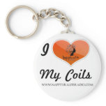 I Love My Coils Keychain keychains
