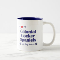I Love My Colonial Cocker Spaniels (Multiple Dogs) mugs