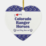 I Love My Colorado Ranger Horses (Multiple Horses) Ornaments