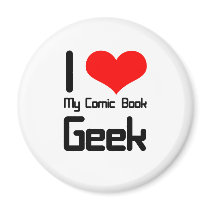 I love my comic book geek magnet