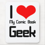 I love my comic book geek mouse pads