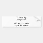 i love my computer bumper sticker i love my computer bumper sticker