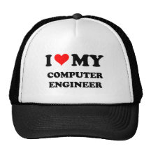 I Love My Computer Engineer Mesh Hats