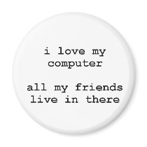 i love my computer magnets