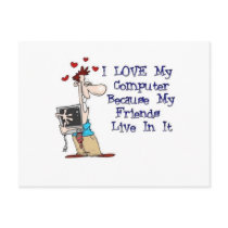 I Love My Computer postcards