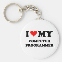I Love My Computer Programmer Keychains