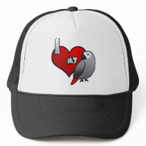 I Love my Congo African Grey Hat