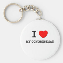 I Love My Congressman Key Chains