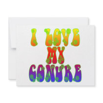I Love My Conure invitations