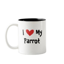 I Love My Conure / Lorikeet / Parrot Coffee Mugs
