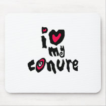 I Love My Conure mousepads by BirdsOfParadise I Love My Conure mousepads