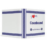 I Love My Coonhound (Female Dog) binders