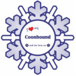 I Love My Coonhound (Female Dog) Cut Outs