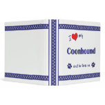 I Love My Coonhound (Male Dog) binders