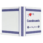 I Love My Coonhounds (Multiple Dogs) binders
