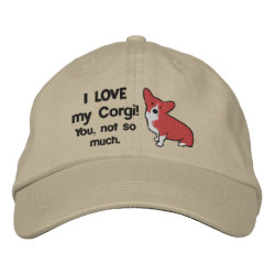 I Love My Corgi Embroidered Hat embroideredhat