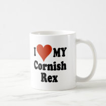 I Love My Cornish Rex Cat Merchandise mugs