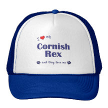 I Love My Cornish Rex (Multiple Cats) Hats