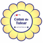 I Love My Coton de Tulear (Female Dog) Acrylic Cut Out